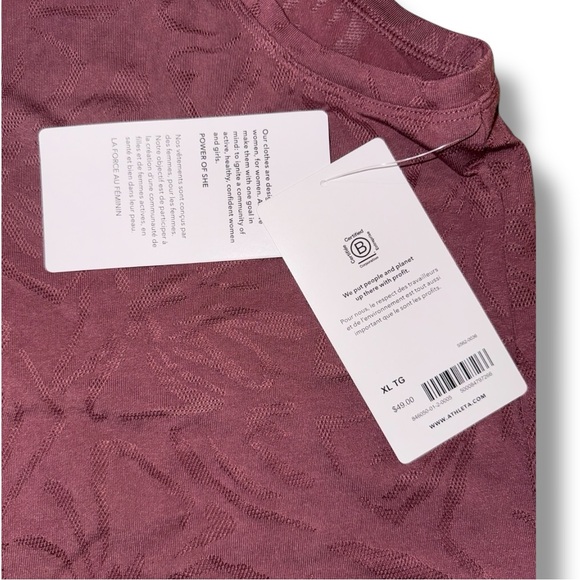 NWT ATHLETA Essential V-neck Tank - XL Floral Essence Tawny Rose - Picture 8 of 12